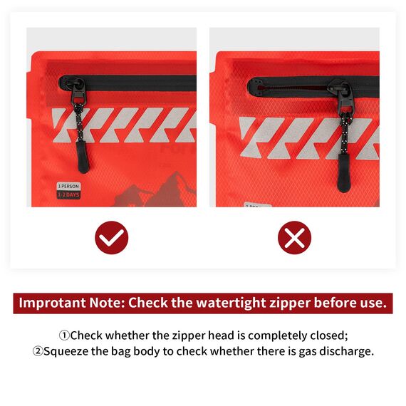Rhino Rescue Kleiner Erste-Hilfe-Kasten, Ultraleichtes wasserdichtes medizinisches Kit für Wandern, Rucksacktourismus, Radfahren, Auto, Reise (Rot)
