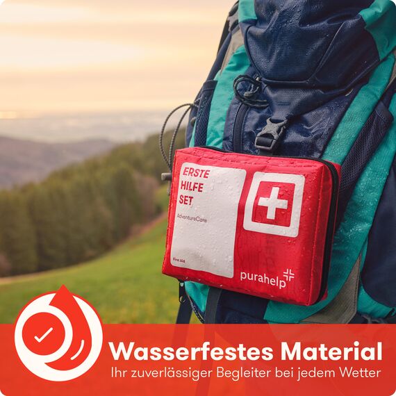 Erste Hilfe Set Outdoor (2 Stück) - Kompakt & Leicht - 95 Teile für Wandern, Outdoor, Camping, Fahrrad - Reiseapotheke Erste Hilfe Set Kinder