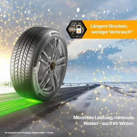 CONTINENTAL WINTERCONTACT TS 870 - 195/65R15 91T - C/B/70dB - Winterreifen