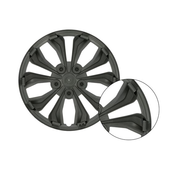 Goodyear Radzierblenden Flexo, Radkappen, 14 Zoll, schwarz, 4 Stück, flexibles Material, für den perfekten Alufelgen-Look