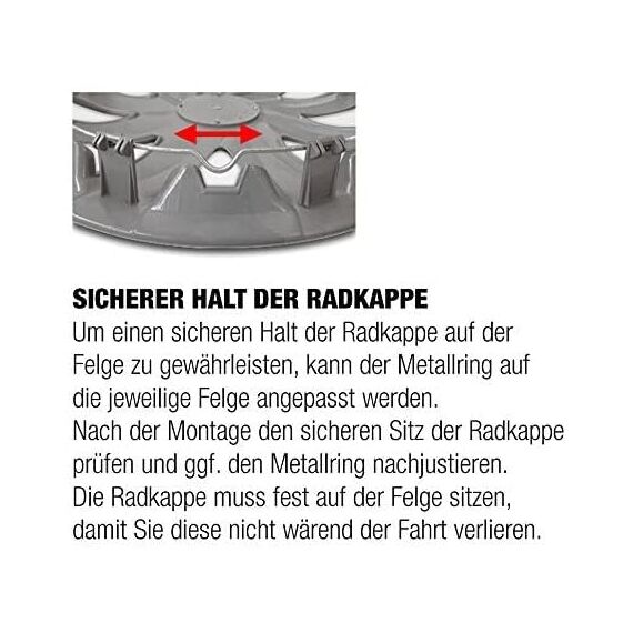 Premiere 2025 !!! 15 Zoll 15" RKK18 ABi-Line (Silber-schwarz) PKW Radkappen/Radzierblenden 4 Stück