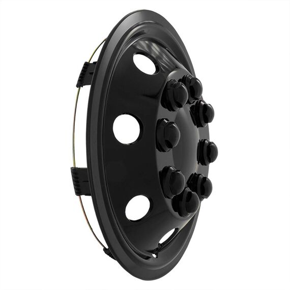 AUTO-STYLE Satz Radzierblenden Utah 16-Zoll Glänzend Schwarz (Sphäre)