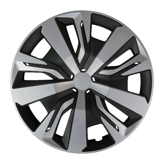 Premiere 2025 !!! 15 Zoll 15" RKK18 ABi-Line (Silber-schwarz) PKW Radkappen/Radzierblenden 4 Stück