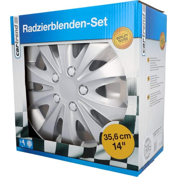 CARTREND Radkappe 14" Zoll Radzierblenden Satz Radblende 70277