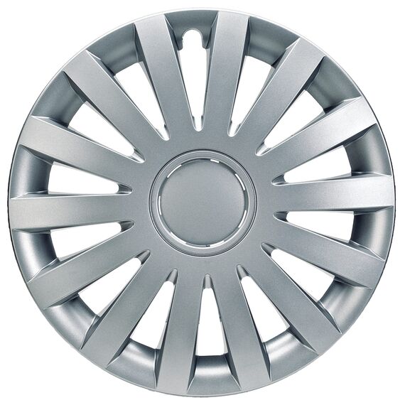 Albrecht 15 Zoll Radkappen Silber für Stahlfelgen - Wind Radzierblenden aus hochwertigem Kunststoff - Langlebige Radblenden in originaler Albrecht Verpackung - Made in EU