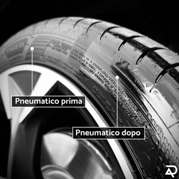 ADEPTX DETAILING Reifenglanz Applikator für Auto & Motorrad - Applikator Pinsel für Reifen-, Gummi- & Kunststoffpflege - Ideal für Innenraum, Stoßstangen & Dichtungen - Auto Detailing Applicator