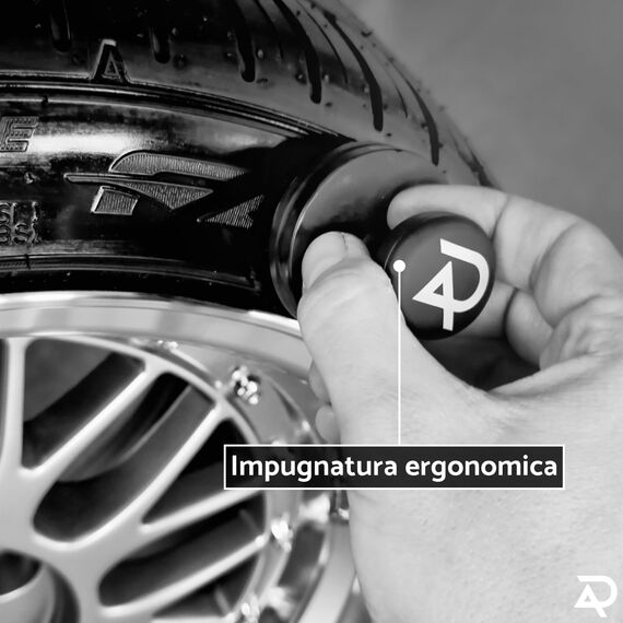 ADEPTX DETAILING Reifenglanz Applikator für Auto & Motorrad - Applikator Pinsel für Reifen-, Gummi- & Kunststoffpflege - Ideal für Innenraum, Stoßstangen & Dichtungen - Auto Detailing Applicator