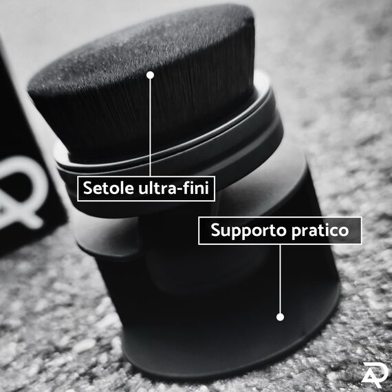 ADEPTX DETAILING Reifenglanz Applikator für Auto & Motorrad - Applikator Pinsel für Reifen-, Gummi- & Kunststoffpflege - Ideal für Innenraum, Stoßstangen & Dichtungen - Auto Detailing Applicator