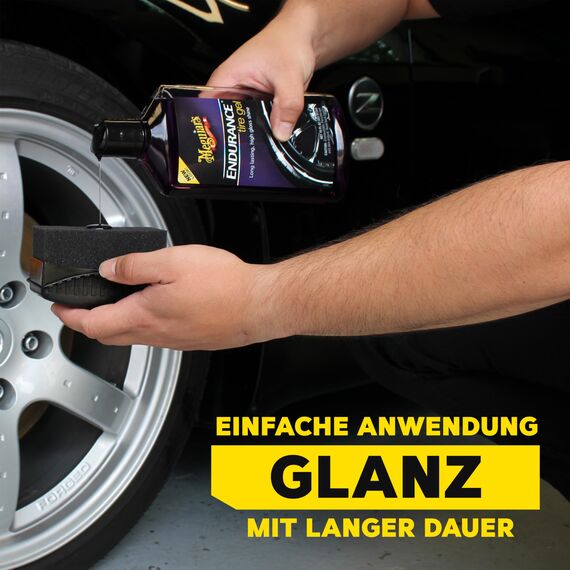 Meguiar's Reifenpflege, Endurance High Gloss für Autoreifen - Langanhaltendes Reifenglanz, 473ml - G7516EU
