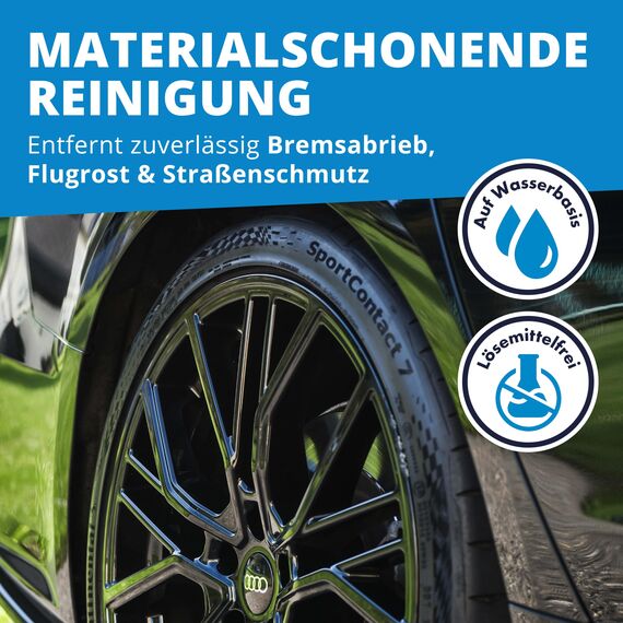 LICARGO Premium Reifenglanz Gel (500ml) - Tiefschwarze Reifen Dank Intensiver Reifenpflege - Reifen Glanz schützt Gummi & Reifen - lösemittelfreies Reifenglanzspray auf Wasserbasis