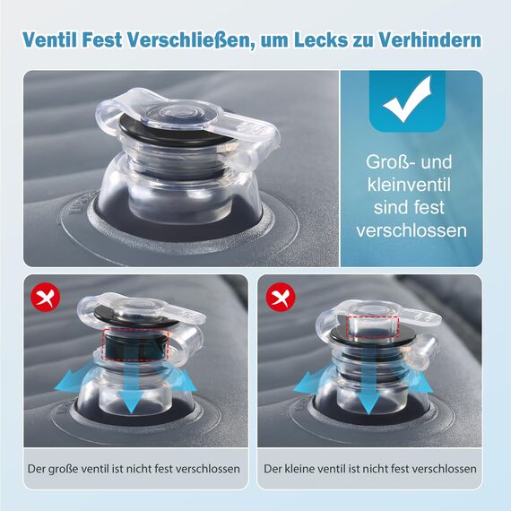 Ciremiv Auto Matratze mit dem Umfassendsten Camping Schlafzubehör | Auslaufsichere, Bequeme, Langlebige Auto Luftmatratze | Luftbetten with Luftpumpe | für SUV Minivan MPV Road Trip Dachzelt