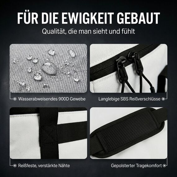 five dots Kühltasche faltbar 20l +24h Kühlung zum Einkaufen ideal für Auto & Arbeit - Isoliertasche Thermotasche Lunchbag & Picknicktasche - Kühltasche groß - Lunchtasche Herren - Lunch Bag
