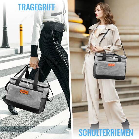 KAEFUYS Kühltasche Faltbar 33L+12h Kühlung Groß Kühlbox Thermoisoliert Lunch Tasche Einkaufskörbe Wasserdicht Schmutzabweisend für Familie Büro Auto Camping Picknick Barbecue Reisen Einkaufen