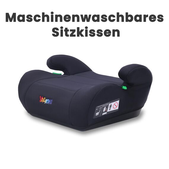 YALION Kindersitzerhöhung Sitzerhöhung Auto Kinder Kinderautositze Sitzerhöhungen- Kindersitz/Autositz für Kinder (Schwarz-A1)