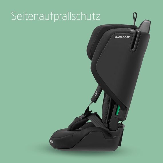 Maxi-Cosi Nomad Plus, Klappbarer Kindersitz, 15 Monate - 4 Jahre, 76 - 105 cm, Tragbarer Reiseautositz, Superkompakt & Leicht, Seitenaufprallschutz, Passt in Jedes Auto, Reisetasche, Authentic Black