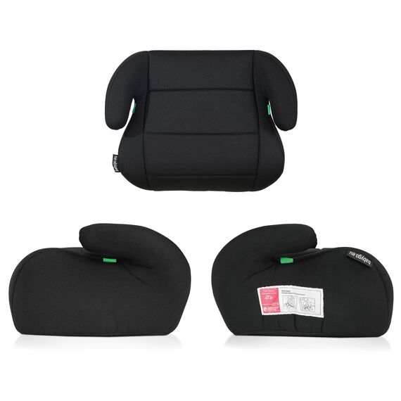 babyGO Sitzerhöhung Booster nach neuer I-Size Norm - Kindersitzerhöhung - Kindersitz/Autositz für Kinder (125-150 cm) Schwarz
