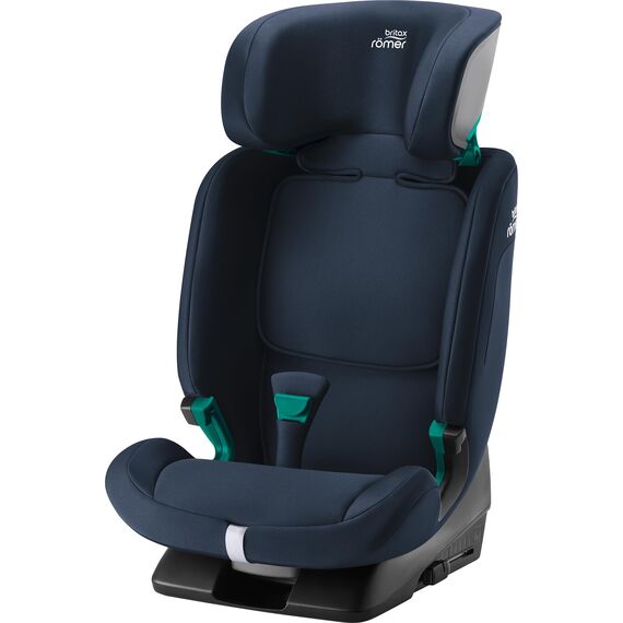 BRITAX RÖMER Kindersitz EVOLVAFIX, mit ISOFIX, für Kinder von 76-150 cm (i-Size), 15 Monate - 12 Jahre, Night Blue