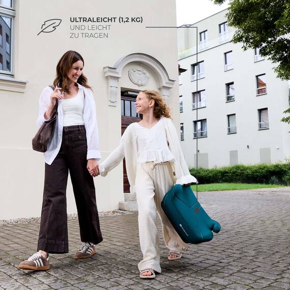 Kinderkraft I-BOOST 2 I-SIZE, Autositz, 125-150 cm, Babyschale, Sitzerhöhung für 6 bis 12 Jahre, einfache Montage, ergonomische Haltung, extra Schaumstoff, Grün