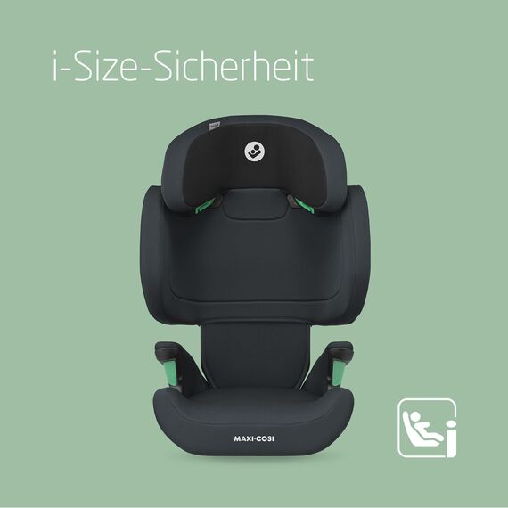 Maxi-Cosi RodiFix M i-Size, Kindersitz mit hohem Rücken, 3,5–12 Jahre, 100–150 cm, ISOFIX-Kindersitz, G-CELL Seitenaufprallschutz, verstellbare Höhe, schnelles und einfaches Anschnallen, Basic Grey