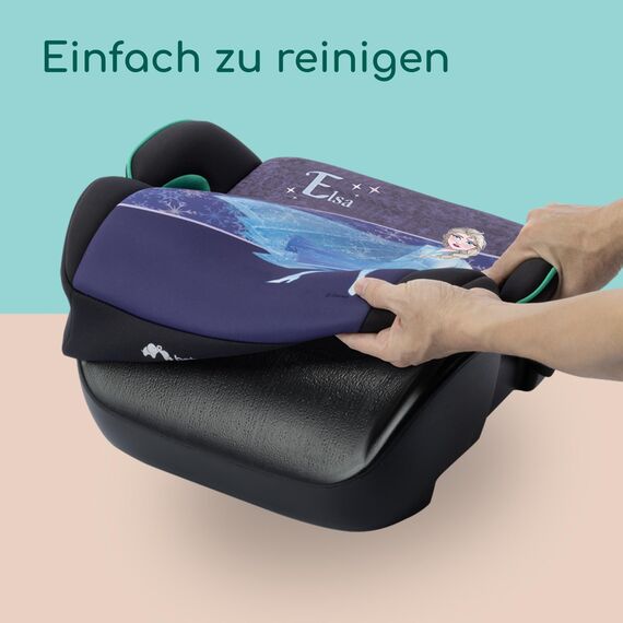 Bebeconfort Disney Manga i-Safe, Reboarder Kindersitz, 6–12 Jahre, 128–150 cm, 22-36 kg, Disney Frozen Elsa Sitzerhöhung, Leicht, Einfache Gurtinstallation, Vollständig Gepolstert, Authentic Frozen