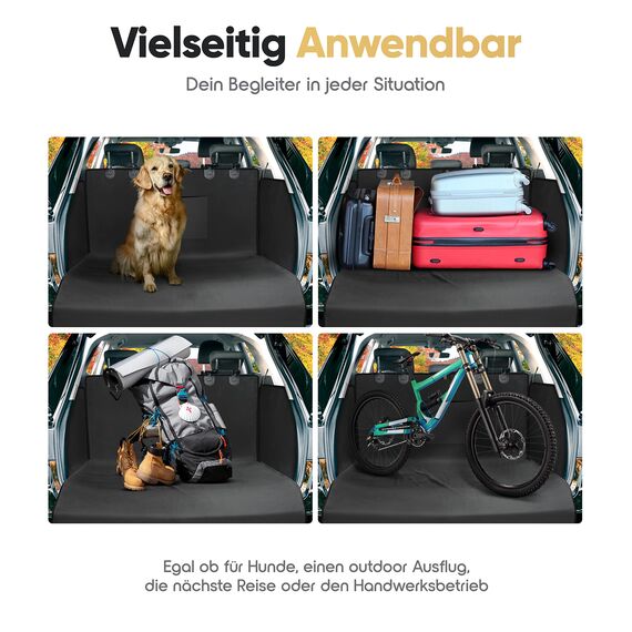 HELDENWERK Kofferraumschutz Hund mit Seiten- und Ladekantenschutz - Universal Auto Kofferraum Hundedecke wasserdicht & Kratzfest - Kofferraumdecke Hunde