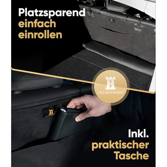 HELDENWERK Kofferraumschutz Hund mit Seiten- und Ladekantenschutz - Universal Auto Kofferraum Hundedecke wasserdicht & Kratzfest - Kofferraumdecke Hunde