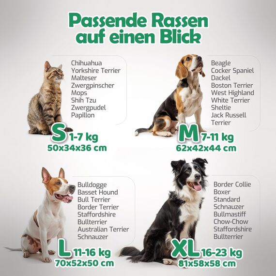 PET VIOLET Hundebox Hundetransportbox faltbar & robust für Auto & Reise 70×52×50 cm - atmungsaktive Transportbox Transporttasche für Hunde & Katzen Stoffbox Tragetasche Grau