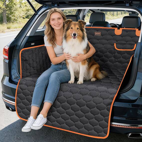 JOEJOY Kofferraumschutz Hund mit Seiten- und Ladeschwellenschutz, Universal Kofferraum Schutzmatte Wasserdicht Kratzfest - Pflegeleicht Hundedecke Auto Kofferraum (Packung mit 2)