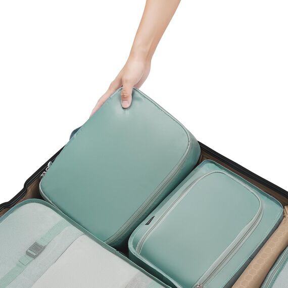BAGAIL 8 Teilige Packwürfel, Kleidertaschen, Packing Cubes, Verpackungswürfel, Packtaschen Set für Urlaub und Reisen, Kofferorganizer Reise Würfel, Ordnungssystem für Koffer