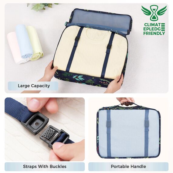 BAGAIL 8 Teilige Packwürfel, Kleidertaschen, Packing Cubes, Verpackungswürfel, Packtaschen Set für Urlaub und Reisen, Kofferorganizer Reise Würfel, Ordnungssystem für Koffer