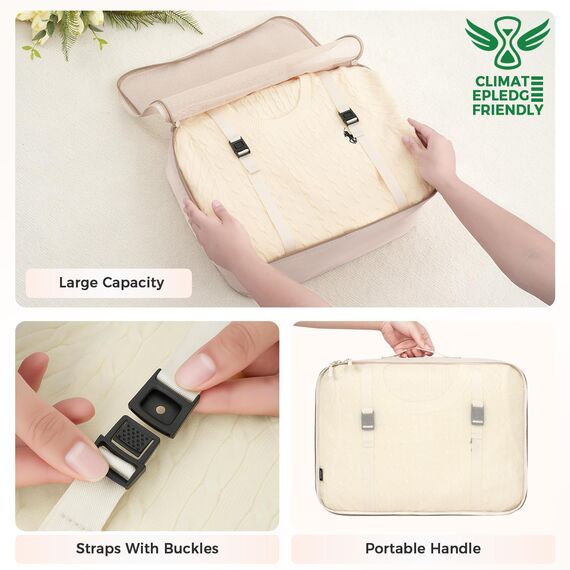 BAGAIL 8 Teilige Packwürfel, Kleidertaschen, Packing Cubes, Verpackungswürfel, Packtaschen Set für Urlaub und Reisen, Kofferorganizer Reise Würfel, Ordnungssystem für Koffer