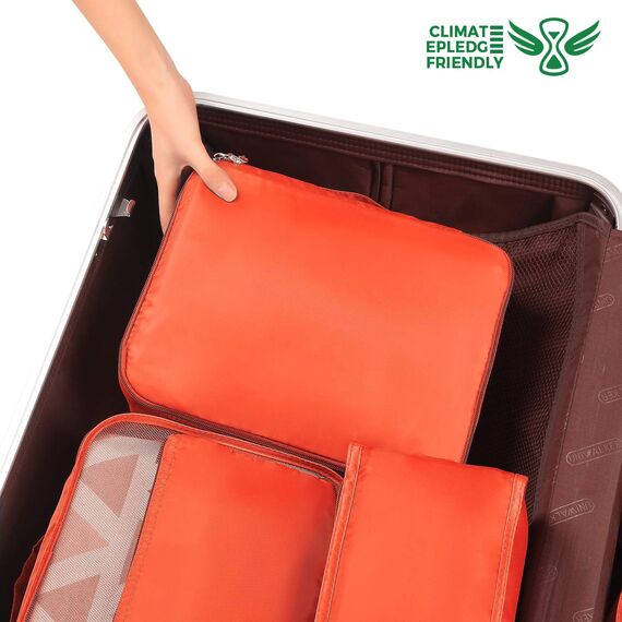 BAGAIL 8 Teilige Packwürfel, Kleidertaschen, Packing Cubes, Verpackungswürfel, Packtaschen Set für Urlaub und Reisen, Kofferorganizer Reise Würfel, Ordnungssystem für Koffer