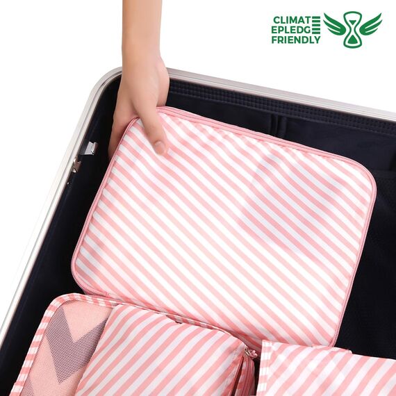 BAGAIL 8 Teilige Packwürfel, Kleidertaschen, Packing Cubes, Verpackungswürfel, Packtaschen Set für Urlaub und Reisen, Kofferorganizer Reise Würfel, Ordnungssystem für Koffer