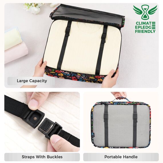 BAGAIL 8 Teilige Packwürfel, Kleidertaschen, Packing Cubes, Verpackungswürfel, Packtaschen Set für Urlaub und Reisen, Kofferorganizer Reise Würfel, Ordnungssystem für Koffer