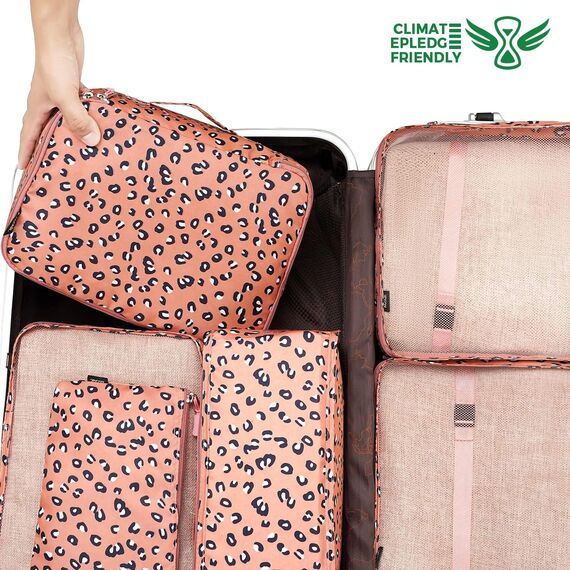 BAGAIL 8 Teilige Packwürfel, Kleidertaschen, Packing Cubes, Verpackungswürfel, Packtaschen Set für Urlaub und Reisen, Kofferorganizer Reise Würfel, Ordnungssystem für Koffer