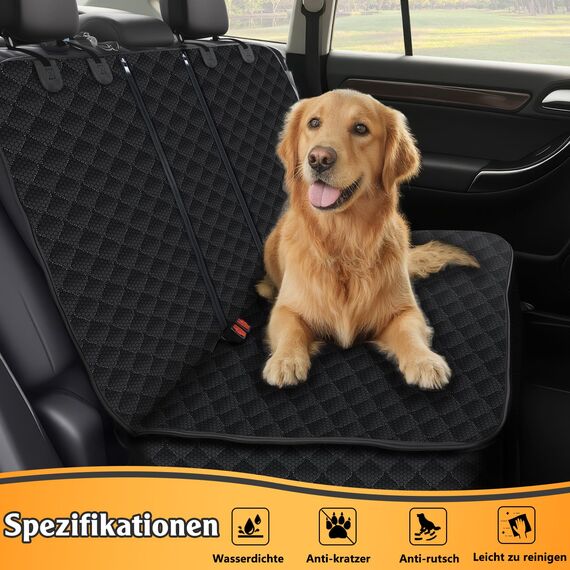 Alfheim Hund Autositz Hülle Robust, Wassergespült Hinten Sitz Hülle Verdickte Doppel Schutz Hülle Allgemein für Autos, LKW, SUV