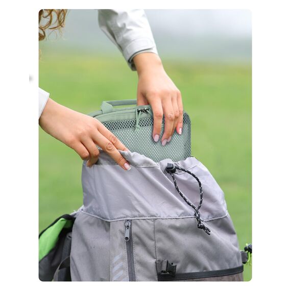ECOHUB 4-Teilige Kompression Koffer Organizer, Packing Cubes mit Tag, Recycelten Packwürfel Set für Rucksack & Koffer, Maschenverstärkung Packtaschen für Koffer, Reise Organizer, Patent Anhängig(Grün)