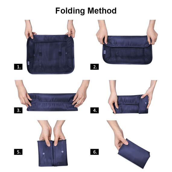 OSDUE Koffer Organizer Set 8-teilig, Packing Cubes, Wasserdichte Reise Kleidertaschen, Packtaschen für koffer, Verpackungswürfel mit Schuhbeutel, USB Kabel Tasche (Navy Blau)