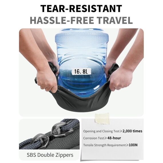 ECOHUB Koffer Organizer Set, 6-teilige Packing Cubes mit ID-Tag, Recycelte Packwürfel für Reisen, Leichte Packtaschen für Koffer, Travel Rucksack Organizer, Patent anhängig (Dunkel Grau）