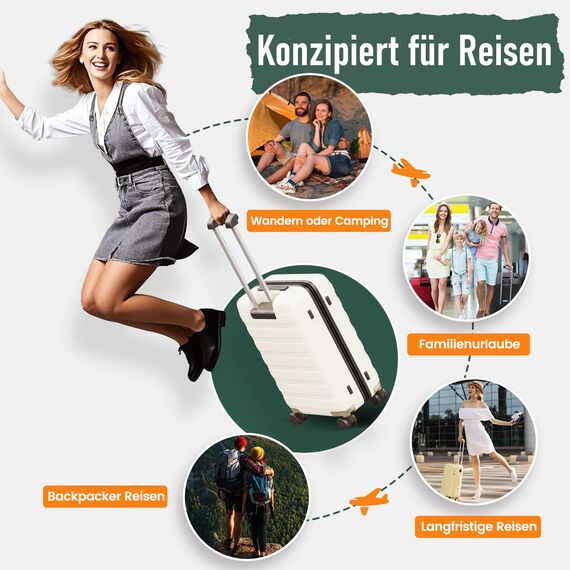 8 Teilige Compression Packing Cubes, Koffer Organizer Kompression PackwüRfel Packtaschen FüR Backpack Rucksack Reisen Organizer Hellblau