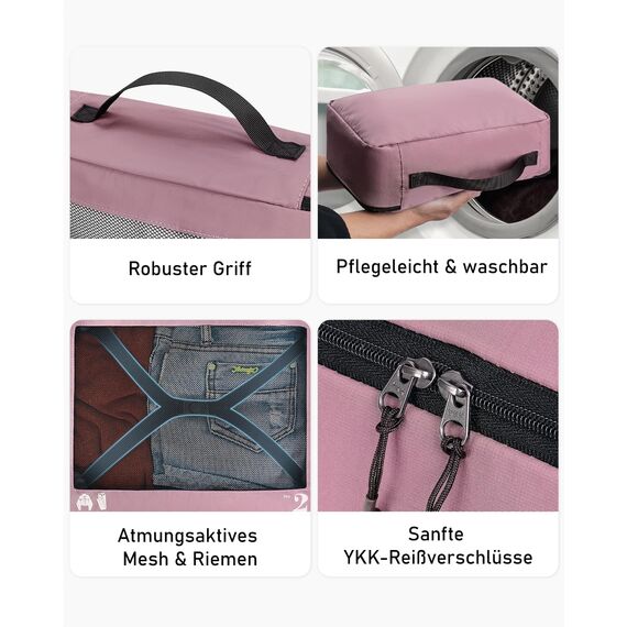 ECOHUB Koffer Organizer Packing Cubes 7-Teiliges Packwürfel Set für Koffer und Rucksack