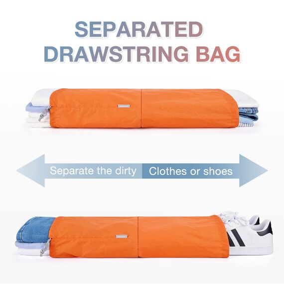 BAGSMART Kleidertaschen Set 6 Teilig packtaschen Kompression Packwürfel Set mit Wäschesack für Rucksack,reise organizer,Koffer Organizer auf Travel