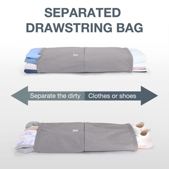 BAGSMART Kleidertaschen Set 6 Teilig packtaschen Kompression Packwürfel Set mit Wäschesack für Rucksack,reise organizer,Koffer Organizer auf Travel