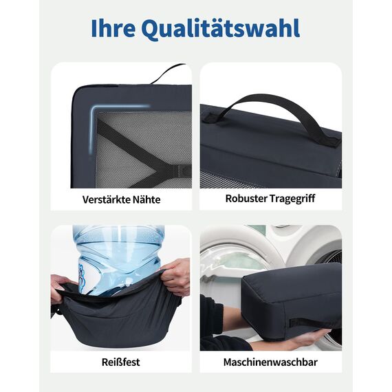 ECOHUB 7 Teilig Koffer Organizer Set, Packing Cubes mit Reißverschluss, Recyceltes PET Packwürfel Set, Packtaschen für Koffer, Organizer Koffer für Urlaub und Reisen, Reise Organizer Set (Dunkelblau)