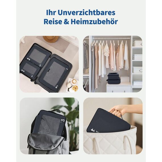 ECOHUB 7 Teilig Koffer Organizer Set, Packing Cubes mit Reißverschluss, Recyceltes PET Packwürfel Set, Packtaschen für Koffer, Organizer Koffer für Urlaub und Reisen, Reise Organizer Set (Dunkelblau)