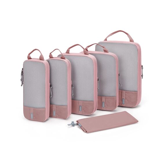 BAGSMART Kleidertaschen Set 6 Teilig packtaschen Kompression Packwürfel Set mit Wäschesack für Rucksack,reise organizer,Koffer Organizer auf Travel