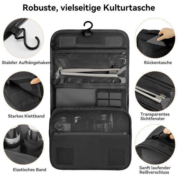 Chijoo 12 teiliges Koffer Organizer Set (Schwarz) – Packing Cubes Set, Packwürfel, Reise Gadget