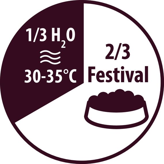 JOSERA Festival (1 x 12,5 kg) | Adult | Premium Trockenfutter für ausgewachsene wählerische Hunde | Lachs & Geflügel | leckerer Soßenmantel - auch zum Einweichen | weizenfrei | Hundefutter | 1er Pack
