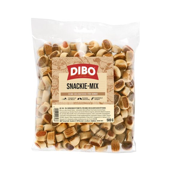 Snackie-Mix, 500g-Beutel, Backwaren als gesunde, natürliche Ernährung für Hunde von DIBO, Hundefutter, Barf, B.A.R.F., Leckerli, Hundekekse