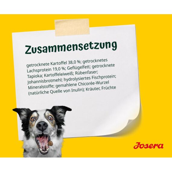 JOSERA Lachs & Kartoffel (1 x 12,5 kg) | Adult | Premium Trockenfutter für ausgewachsene Hunde | Kartoffel & Lachs als einzige tierische Proteinquelle | getreidefrei | Hundefutter| 1er Pack
